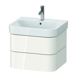 Duravit Happy D.2 Waschtischunterbau wandhäng. 490x575x415mm Weiß Hochglanz, G... DURAVIT-HP4385022220000 4063382186522 (Abb. 1)