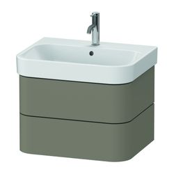 Duravit Happy D.2 Waschtischunterbau wandhäng. 490x625x415mm Steingrau Seidenm... DURAVIT-HP4386092920000 4063382186928 (Abb. 1)