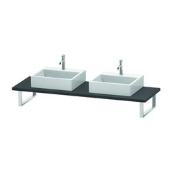 Duravit L-Cube Konsole variabel 550x800-2000x30mm, wandhäng., Graphit Matt, ohne K... DURAVIT-LC107C04949 4053424925356 (Abb. 1)