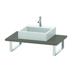 Duravit L-Cube Konsole variabel 550x800-2000x30mm, Flanell Grau HG, ohne Konsolent... DURAVIT-LC106C08989 4053424925288 (Abb. 1)
