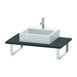 Duravit L-Cube Konsole variabel 550x800-2000x30mm, Graphit Matt, ohne Konsolenträg... DURAVIT-LC106C04949 4053424925080 (Abb. 1)
