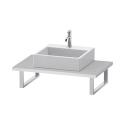 Duravit L-Cube Konsole variabel 550x800-2000x30mm, Mattweiß, ohne Konsolenträger, ... DURAVIT-LC106C01818 4053424925042 (Abb. 1)