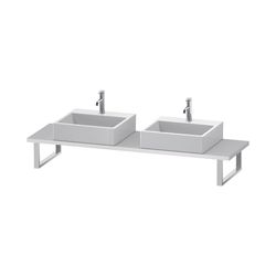 Duravit L-Cube Konsole variabel 480x800-2000x30mm, Compact Mattweiß, ohne Konsolen... DURAVIT-LC105C01818 4053424924205 (Abb. 1)