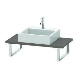 Duravit L-Cube Konsole variabel 480x800-2000x30mm, Compact Basalt Matt, ohne Konso... DURAVIT-LC104C04343 4053424923956 (Abb. 1)