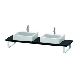 Duravit L-Cube Konsole variabel 480x800-2000x45mm, Compact Eiche Mattschwarz, ohne... DURAVIT-LC101C01616 4063382091765 (Abb. 1)