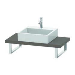 Duravit L-Cube Konsole variabel 480x800-2000x45mm, Compact Basalt Matt, ohne Konso... DURAVIT-LC100C04343 4053424923390 (Abb. 1)