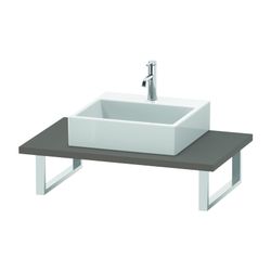 Duravit DuraStyle Konsole variabel 550x800-2000x30mm, wandhäng., Basalt Matt, ohne... DURAVIT-DS106C04343 4053424920788 (Abb. 1)