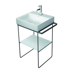 Duravit DuraSquare Metallkonsole 451x565x740-790mm variabel, Mattschwarz, bodensteh... DURAVIT-0031154600 4053424692883 (Abb. 1)