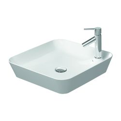 Duravit Cape Cod Aufsatzbecken 460mm, Weiß Hochglanz, DuraCeram, Quadratisch, ohne ... DURAVIT-2340460000 4021534988868 (Abb. 1)