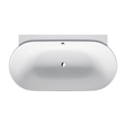 Duravit Luv Badewanne 610x950x1800mm, 252l, Mattweiß, Oval, Vorwand, 2 Rückens... DURAVIT-700433000000000 4053424180175 (Abb. 1)