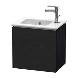 Duravit L-Cube Waschtischunterbau wandh. 294x420x400mm, L, Eiche Mattschwarz, Grif... DURAVIT-LC6272L1616 4063382093189 (Abb. 1)
