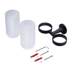 Duravit Starck T Zahnputzbecher doppelt wandhängend, Position R L, 170x98x140mm, Ma... DURAVIT-0099484600 4063382318633 (Abb. 1)
