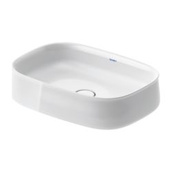 Duravit Zencha Aufsatzbecken 550mm, Weiß Hochglanz, WonderGliss, DuraCeram, Rechte... DURAVIT-23735500791 4063382132352 (Abb. 1)