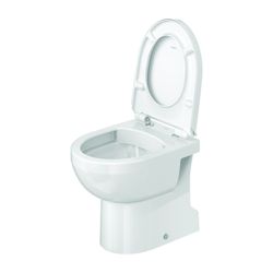 Duravit No.1 WC-Sitz D-shaped Weiß Hochglanz, 373x43x430mm, ohne Absenkautomatik, ü... DURAVIT-0020710000 4053424326764 (Abb. 1)
