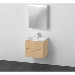 Duravit XBase Möbelwaschtisch, Waschtischunterbau, Spiegelschrank 490x630x2000... DURAVIT-XB0075R30300000 4063382820884 (Abb. 1)