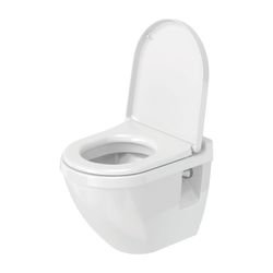 Duravit Starck 3 WC-Sitz D-shaped, Weiß Hochglanz 370x38x436mm, ohne Absenkautomati... DURAVIT-0063810000 4021534224171 (Abb. 1)