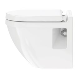 Duravit Starck 3 WC-Sitz D-shaped, Weiß Hochglanz 370x38x436mm, ohne Absenkautomati... DURAVIT-0063810000 4021534224171 (Abb. 1)