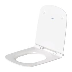 Duravit DuraStyle WC-Sitz D-shaped, Weiß Hochglanz 359x43x423mm, ohne Absenkautomat... DURAVIT-0063710000 4021534856532 (Abb. 1)