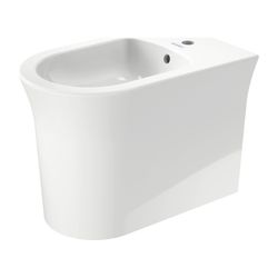 Duravit White Tulip Stand Bidet 580x370x420mm, Weiß Hochglanz, 1 HL, mit ÜL, Back t... DURAVIT-2293100000 4063382012562 (Abb. 1)