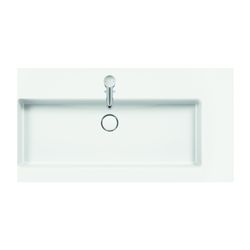 Duravit White Tulip Waschtisch 490x1055x155mm WonderGliss Weiß Hochglanz, Rechteck... DURAVIT-23631000001 4053424980034 (Abb. 1)