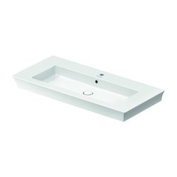Duravit White Tulip Waschtisch 490x1055x155mm WonderGliss Weiß Hochglanz, Rechteck... DURAVIT-23631000001 4053424980034 (Abb. 1)