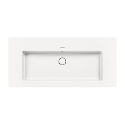 Duravit White Tulip Waschtisch 490x1055x155mm, WonderGliss, Weiß Hochglanz, Rechte... DURAVIT-23631000601 4053424980072 (Abb. 1)