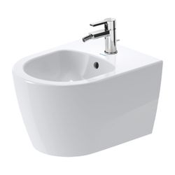 Duravit ME by Starck Wandbidet 480x370x290mm, Weiß Seidenmatt, 1 HL, HLB, Überlauf,... DURAVIT-2290153200 4053424892689 (Abb. 1)