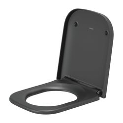 Duravit Happy D.2 WC-Sitz Anthrazit Matt 359x43x430mm mit Absenkauto. Sitzgarnitur ... DURAVIT-0064591300 4053424703381 (Abb. 1)