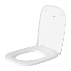 Duravit D-Code WC-Sitz Weiß Hochglanz 360x40x430mm, ohne Absenkautomatik, Edelstahl... DURAVIT-0067310000 4021534384769 (Abb. 1)
