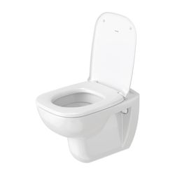 Duravit D-Code WC-Sitz Weiß Hochglanz 360x40x430mm, ohne Absenkautomatik, Edelstahl... DURAVIT-0067310000 4021534384769 (Abb. 1)