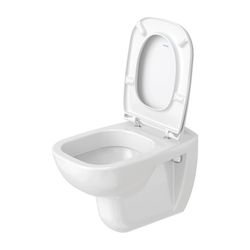 Duravit D-Code WC-Sitz Weiß Hochglanz 360x40x430mm, ohne Absenkautomatik, Edelstahl... DURAVIT-0067310000 4021534384769 (Abb. 1)