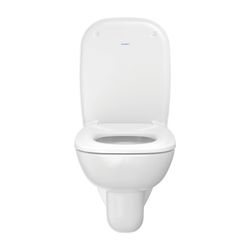 Duravit D-Code WC-Sitz Weiß Hochglanz 360x40x430mm, ohne Absenkautomatik, Edelstahl... DURAVIT-0067310000 4021534384769 (Abb. 1)