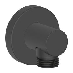 Duravit Wandanschlussbogen 55x80mm, Rund, Mattschwarz, Rosette rund, Rückflussver... DURAVIT-UV0630008046 4063382938145 (Abb. 1)