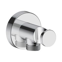 Duravit Wandanschlussbogen 55x102mm, Rund, Chrom, Rosette rund, Rückflussverhinde... DURAVIT-UV0630009010 4063382938152 (Abb. 1)