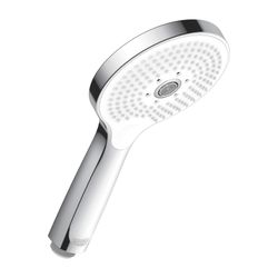 Duravit Handbrause, Chrom, d. 120mm, Strahlart Rain, Pulse, Mono, Druckknopf, 14l... DURAVIT-UV0650017010 4063382937070 (Abb. 1)