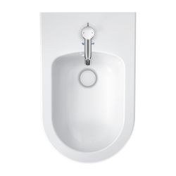 Duravit White Tulip Stand Bidet 580x370x420mm, Weiß Hochglanz, 1 HL, mit ÜL, Back t... DURAVIT-2293100000 4063382012562 (Abb. 1)
