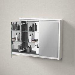 Duravit L-Cube Spiegelschrank Wandmontage 155x800x700mm, Weiß, 2 Türen L/R, 2 ... DURAVIT-LC7551018182010 4067116101812 (Abb. 1)