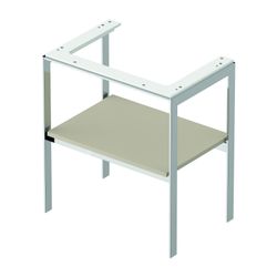 Duravit White Tulip Metallkonsole 450x684x760mm, Taupe Seidenmatt, 1 Ablagefläche,... DURAVIT-WT454006060 4063382125934 (Abb. 1)