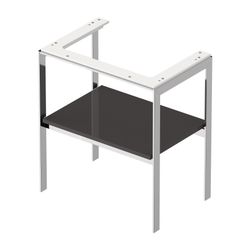 Duravit White Tulip Metallkonsole 450x684x760mm, Graphit Hochglanz, 1 Ablagefläche... DURAVIT-WT45400H1H1 4063382125866 (Abb. 1)