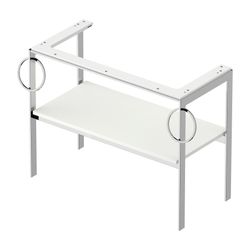 Duravit White Tulip Metallkonsole 450x984x760mm B, Weiß SDM, 1 Ablagefläche, 2 Han... DURAVIT-WT4547B3636 4063382133892 (Abb. 1)