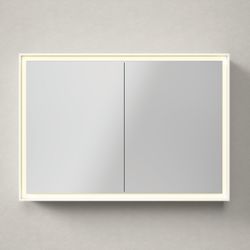 Duravit L-Cube Spiegelschrank Wandmontage 155x1000x700mm, Weiß, 2 Türen L/R, 2... DURAVIT-LC7552018180010 4067116101249 (Abb. 1)