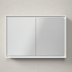 Duravit L-Cube Spiegelschrank Wandmontage 155x1000x700mm, Weiß, 2 Türen L/R, 2... DURAVIT-LC7552018180010 4067116101249 (Abb. 1)