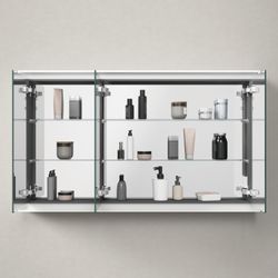 Duravit L-Cube Spiegelschrank Wandmontage 155x1200x700mm, Weiß, 3 Türen L, 4 G... DURAVIT-LC7553018182000 4067116100907 (Abb. 1)