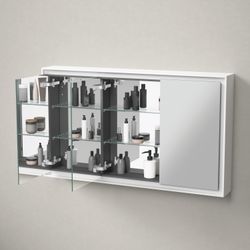 Duravit L-Cube Spiegelschrank Wandmontage 155x1200x700mm, Weiß, 3 Türen L, 4 G... DURAVIT-LC7553018182000 4067116100907 (Abb. 1)