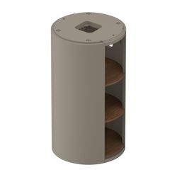 Duravit White Tulip Waschtischunterbau bodens. 410x410x750mm, AM Nussb. Matt/Stein... DURAVIT-WT423907792 4063382115522 (Abb. 1)