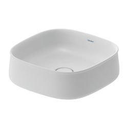 Duravit Zencha Aufsatzbecken 420mm, Weiß Seidenmatt, WonderGliss, DuraCeram, Quadr... DURAVIT-23734232791 4063382174932 (Abb. 1)