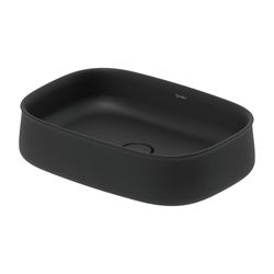 Duravit Zencha Aufsatzbecken 550mm, Anthrazit Matt, WonderGliss, DuraCeram, Rechte... DURAVIT-23735513791 4063382175137 (Abb. 1)