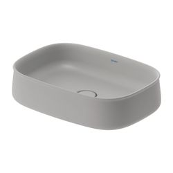 Duravit Zencha Aufsatzbecken 550mm, Grau Seidenmatt, WonderGliss, DuraCeram, Recht... DURAVIT-23735567791 4063382175151 (Abb. 1)
