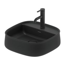 Duravit Zencha Aufsatzbecken 420mm, Anthrazit Matt, WonderGliss, DuraCeram, Quadra... DURAVIT-23744213711 4063382175199 (Abb. 1)