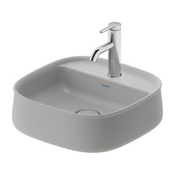 Duravit Zencha Aufsatzbecken 420mm, Grau Seidenmatt, WonderGliss, DuraCeram, Quadr... DURAVIT-23744267711 4063382175236 (Abb. 1)